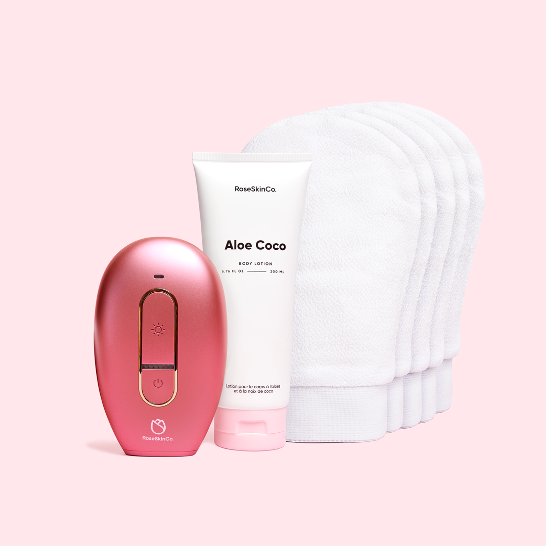 Silky Smooth Routine (Lumi 1 + 5 Gloves + Lotion) – RoseSkinCo.