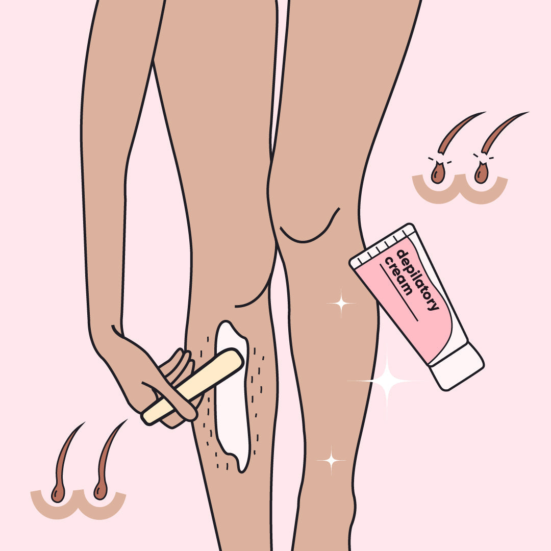 how does hair removal cream work