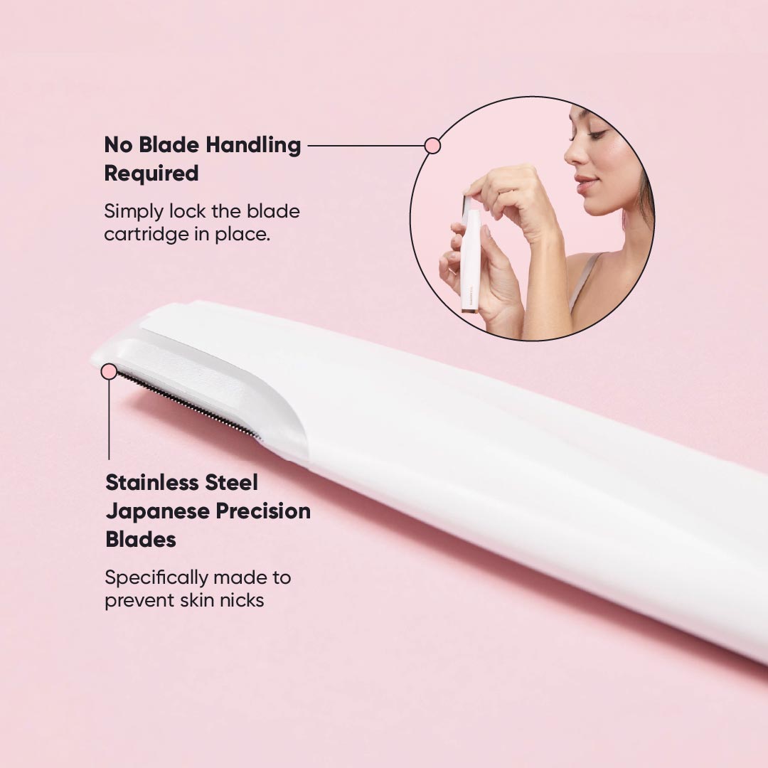 DERMASPN 美容機器 Tool Dermaplaning Home At Best The - Dermaplaner Sonic - Nura ホワイト ボディ・フェイスケア