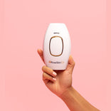 RoseSkinCo™ IPL Laser Hair Removal Handset - Pearl White Gold - Pink Background