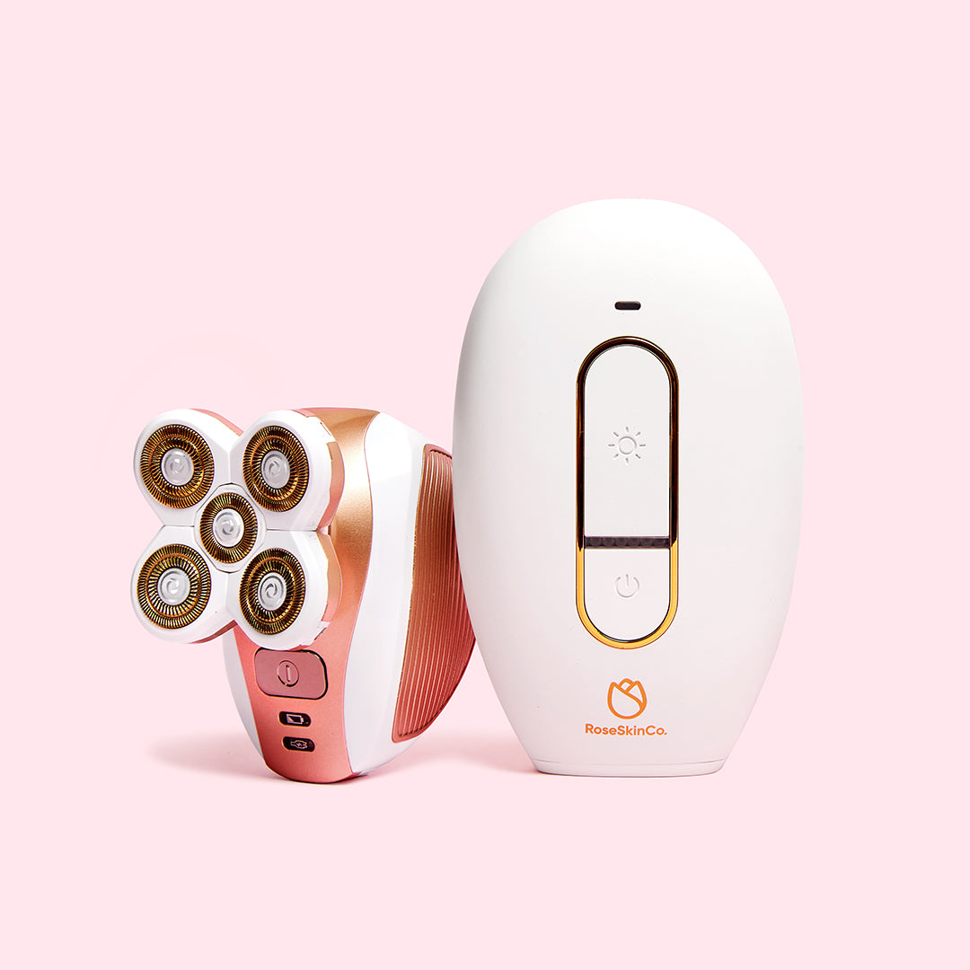Silky Skin Bundle (Lumi 1 + 4D Shaver) – RoseSkinCo.